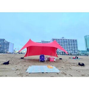 11' x 11' Portable Beach Tent - Ideal to Enjoy with Family and Friends